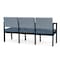 Lesro Lenox 3 Seat Tandem Seating W/ Arms, 64.5 in W 24.5 in L 32 in H LS3103 - alternate 2